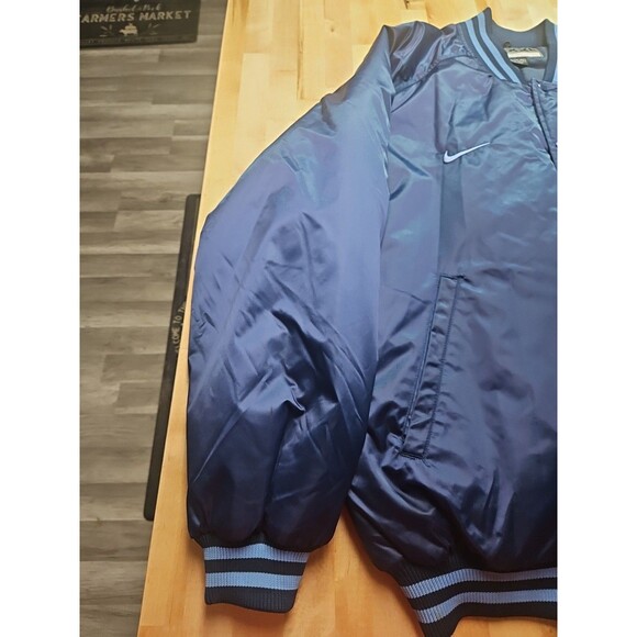 Vintage 90s Nike North Carolina UNC Tar Heels Satin Bomber Jacket Men’s Size XXL - Picture 9 of 16